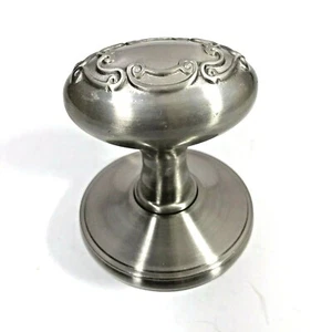 Metal Door Knob Ornate Decorative Heavy Raised Scroll Silver Color / Home Craft - Picture 1 of 6