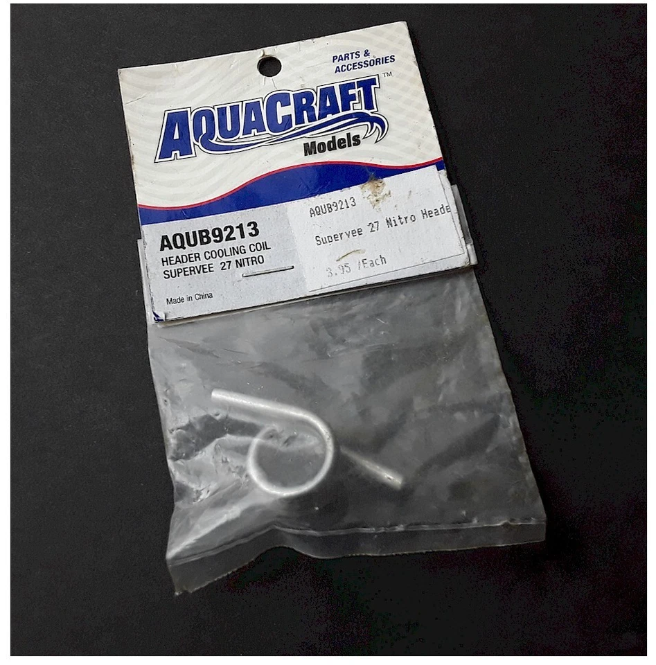Vintage RC Boat Aquacraft AQUB9213 Header Cooling Coil SuperVee 27 Nitro SV27 - Image 1 of 1