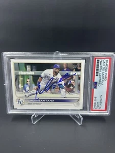 Carlos Santana Signed 2022 Topps IP Auto PSA/DNA Kansas City Royals - Picture 1 of 3