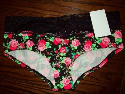 NUEVO CON ETIQUETAS MATERIAL NIÑA ALGODÓN SPANDEX ENCAJE CINTURA NIÑO BRAGAS CORTAS MG322 FLORAL Foto 1 de 2