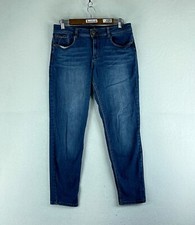 1822 Denim Adrianna Womens Jeans Blue Tag Size 12 (33x28) Mid Rise Skinny