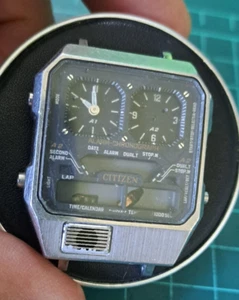 Seltene Vintage (1984) Citizen 30-5511 DIGI-ANA-TEMP Uhr Japan *Ersatzteile repariert* - Bild 1 von 12