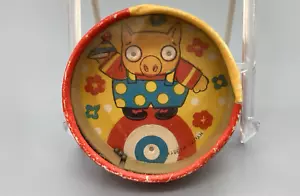 Puzzle vintage 5 e 10 negozi rotondo destrezza tenuto a mano Giappone fiori di maiale anni 60 - Foto 1 di 5