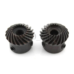 1 Set 1M20T Metal Umbrella Spiral Bevel Gear Helical Motor 6-8mm Bore Ratio 1:1 - Picture 1 of 4