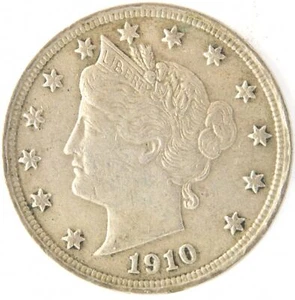Moneda de cinco centavos Liberty V 1910 níquel Estados Unidos Philadelphia Mint Estados Unidos  - Imagen 1 de 2