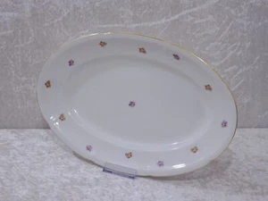 Royal Epiag Czechoslovakia Porcelain Serving Vintage Scattered Flowers - 36 CM - Picture 1 of 6