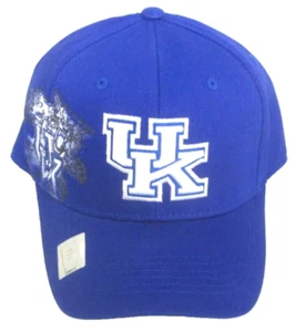 Kentucky Wildcats Blue One Fit Stretch Fitted Hat By Top of the World - Picture 1 of 4