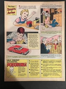 Vtg 1960s Magazine Comic, A True Story of Scouts in Action, Accidental Poisoning - Picture 1 of 2