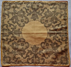"PAÑUELO DE COLECCIÓN AUTÉNTICO ARTE FLORAL ALGODÓN 11" - Imagen 1 de 3