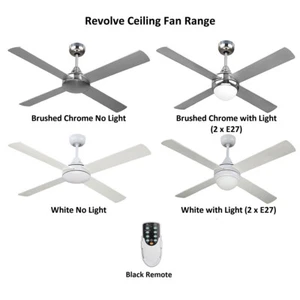 48 inch 4 Blade Ceiling Fan with and without Light - Picture 1 of 6