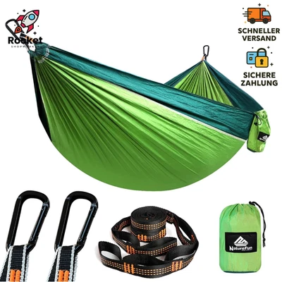 NATUREFUN Ultraleichte Reise Camping Hängematte | 300kg Tragkraft (275 x 140