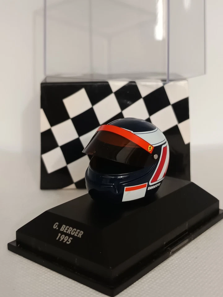 Helmet 1/8 Minichamps F1 Casque G. Berger - Photo 1/4
