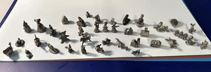 Zinn Miniatur Figuren Konvolut Tiere, Häuser, Menschen. LESEN - Bild 1 von 11