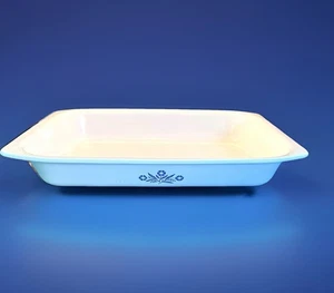 VTG Corning Ware Pyroceram BLUE 17x10”Cornflower Roaster Baking Pan P-76-B - Picture 1 of 6