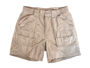 Retro Cargo Shorts Men's Size 32 St. John's Bay White Cream Outdoors Skater Gorp - Picture 1 of 3