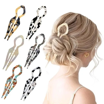 1-6X Lialys Hair Pin For Elegant Hair Prestige Hair Pins French UShaped Hair Pin