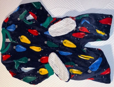 N5!¡GUAU! Manta para dormir Carter's Boys talla 6 luces de Navidad con patas de peluche Foto 1 de 3