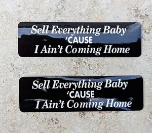 Sell Everything Baby!!2 Pcs.Aufkleber Decals Stickers USA Helmaufkleber Harley - Picture 1 of 1