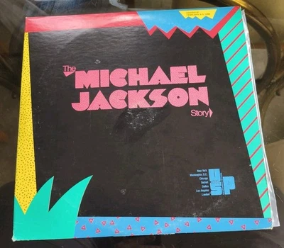 ULTRA RARE MICHAEL JACKSON RADIO SHOW VINYL DOUBLE LP USP USA 1989 MJ STORY EXC - Image 1 of 4