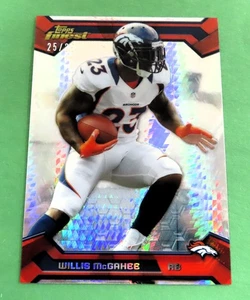 2013 Topps Finest WILLIS McGAHEE #88 PRISM REFRACTOR #25/25 NM/MT BOOKEND - Picture 1 of 3