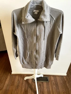 Chaqueta ligera para mujer Tri Mountain gris cremallera cordón ropa deportiva talla grande  Foto 1 de 4