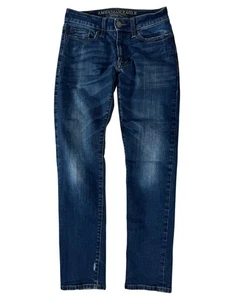 Jeans donna American Eagle blu lavaggio scuro slim extreme flex denim taglia 26 - Foto 1 di 24