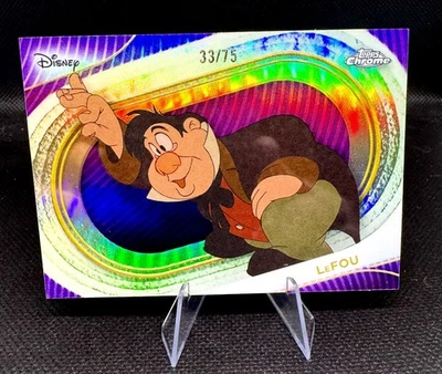 LeFou - 2025 Topps Chrome - Disney Purple Refractor bis /75 #128 Beauty Beast - Bild 1 von 4