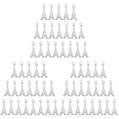  3 PCS Eiffelturm Anhänger Für Halskette Schmuckbringer Zauberanhänger - Bild 1 von 4