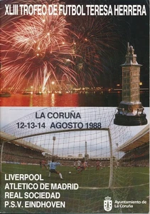 TROFEO TERESA HERRERA Tournament Brochure 1988 includes Liverpool, Atletico, PSV - Picture 1 of 1