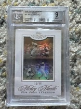 2006 Topps Sterling Framed White Mickey Mantle 31 BGS 9 RARE