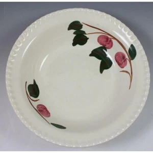 Blue Ridge Southern Potteries Handpainted Red Apple 9" Serving Bowl Beaded Edge - Picture 1 of 9