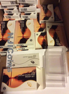 2017 or 2018 or 2019 S US Mint PROOF Coin Set Clad Box SLEEVE *NO COINS NO LENS* - Image 1 of 2