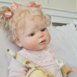 28inch Finished Reborn Cute Toddler Doll Girl Short Hair Handmade Birthday Gifts - Picture 1 of 1