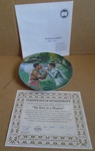 1985 Knowles The King And I Collector Plates “We Kiss In A Shadow Original Box - Picture 1 of 21