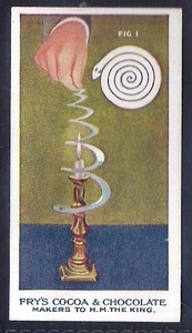 FRYS-TRICKS & PUZZLES (BLACK BACK) 1924-#38- QUALITY CARD!!!