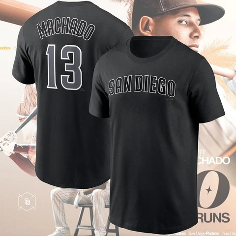 HOT SALE - San Diego Padres Manny Machado #13 Player Number T-Shirt For Fans Cover