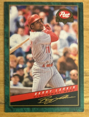1994 Post Barry Larkin Baseball Card #12 Reds Shortstop VG O/C Bad Corners - Image 1 of 2