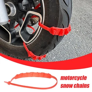 Pour se référer à description chaînes à neige pour motos réutilisables anti neige adaptées - Photo 1 sur 9
