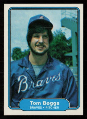 Tom Boggs 1982 Fleer #430 Atlanta Braves Baseball Card - Image 1 of 2