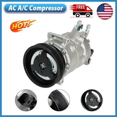 CO 4574JC A/C AC Compressor For 2005 2006 2007-2014 Volkswagen Jetta 2.5L l5 USA Foto 1 de 4
