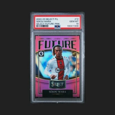 SEKOU MARA RC 2022-23 PANINI SELECT PREMIER LEAGUE SELECT FUTURE PINK /25 PSA10  - Image 1 of 3