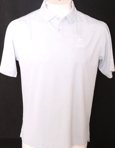 NEW US Army Black Knights Columbia Golf Buttoned Collared SS Polo Shirt Mens L Cover