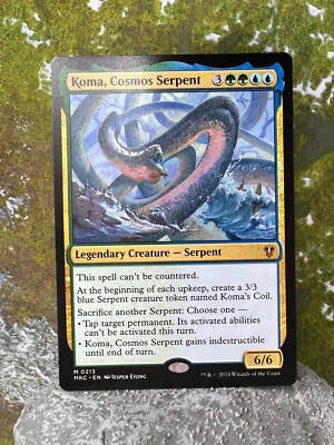 "Koma, Cosmos Serpent" Blue Green Stompy Deck - Custom Commander Deck, EDH, MTG - Image 1 of 4