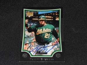Oakland A's Tommy Everidge Signed 2009 Bowman Autograph Card #BDP15  113