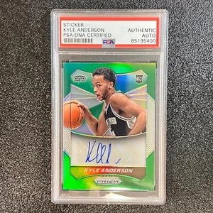 2014-15 Panini Prizm #96 Kyle Anderson Signed Card AUTO PSA/DNA Slabbed RC Spurs - Picture 1 of 2