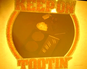 KEEP ON TOOTIN' VINTAGE 70er HEADSHOP BÜGELBILD TRANSFER - SCHÖN, B-22 - Bild 1 von 2