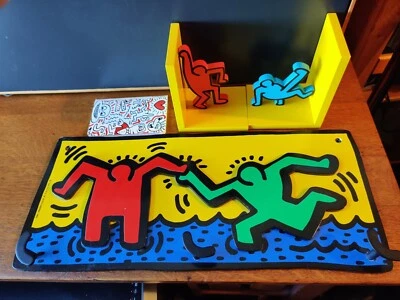 Perchero Keith Haring vintage/raro/extremos de libro y cuaderno Foto 1 de 4