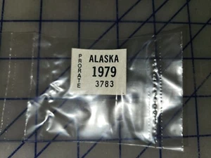 1979 Alaska Prorate Registration License Plate Sticker - Picture 1 of 1