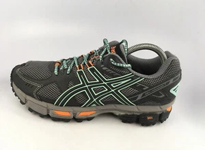 Asics Gel Kahana 7 Women Size 8 M Trail Running Shoes Aqua Gray T4G5N - Picture 1 of 12