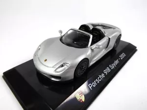 2013 Porsche 918 Spyder Metallic Silver 1/43 Diecast Model Car IXO Altaya - Picture 1 of 6